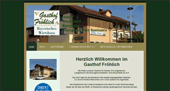 Desktop Screenshot of gasthof-froehlich.de