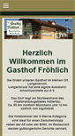 Mobile Screenshot of gasthof-froehlich.de
