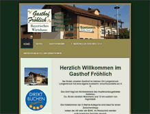Tablet Screenshot of gasthof-froehlich.de